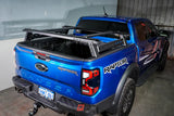Image showing the ozroo new generation tub rack mounted on a ford ranger side view