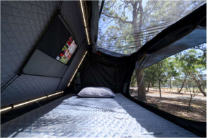 RAXAR Hard Shell Roof Top Tent Side Entry Interior