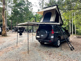 Back Side Of The Mounted BOAB 270 Awning With A Roof Top Tent