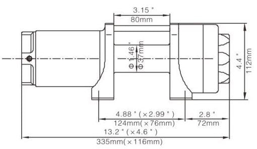 RUNVA 3.5P Winch and Steel Cable