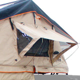 Guana Equipment Wanaka 55" Roof Top Tent Setup With XL Annex - Side Window Detail
