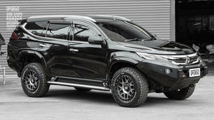 PIAK Roader Side Steps In Checker Plate Anodized For Mitsubishi Pajero Sport QE 2016+