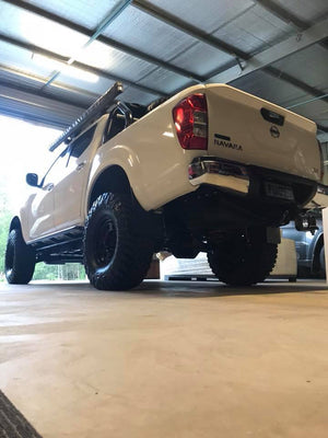 SCF Standard Rock Sliders For Nissan Navara NP300 (2015-2021)  Underbody View