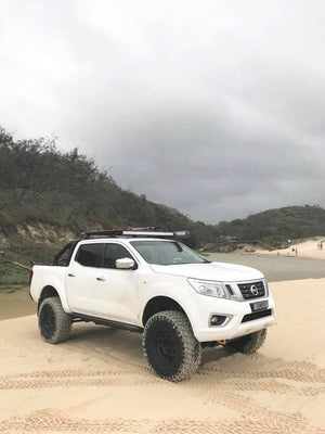 SCF Standard Rock Sliders For Nissan Navara NP300 (2015-2021) Mounted on UTE