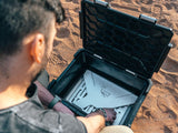 Front Runner  Box Braii / BBQ Grill stores neatly in the included Wolf Pack Pro.