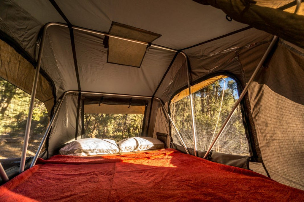 inside of the front runner rooftop tent