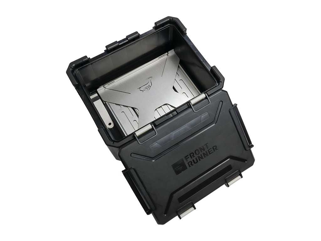 Packed Flat BBQ Grill inside the Wolf pack pro kit to save space