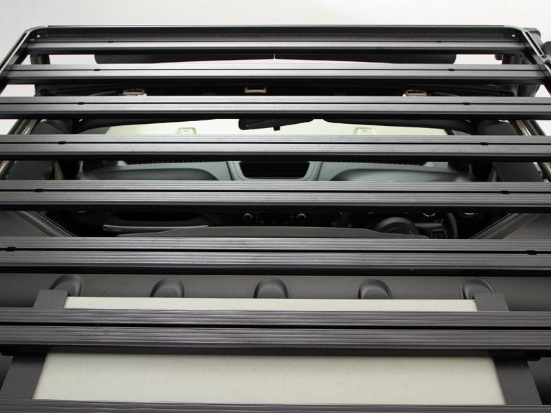 view form above or top of Slimline II Roof Rack For Jeep Wrangler JKU 4 Door (2007-2018) - by Front Runner Outfitters