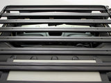 view form above or top of Slimline II Roof Rack For Jeep Wrangler JKU 4 Door (2007-2018) - by Front Runner Outfitters