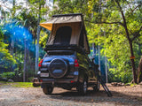 Back Side Of The BOAB Hard Shell Roof Top Tent