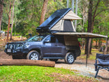 BOAB Hard Shell Roof Top Tent Mounted WIth An Awning