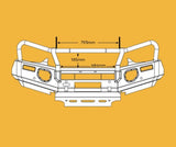OXLEY Isuzu DMAX Bull Bar Dimensions