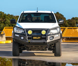 Front View Of The OXLEY Isuzu DMAX Bull Bar