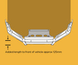 Top View Of The OXLEY Isuzu DMAX Bull Bar