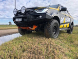 Fitted PIAK Elite Non Loop Bar for Isuzu D-Max 2020+ with built in Underbody protection plate and tow bar