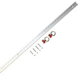 Single Anchor Track Rail With 2 Load Rings - 1M - by BOAB
