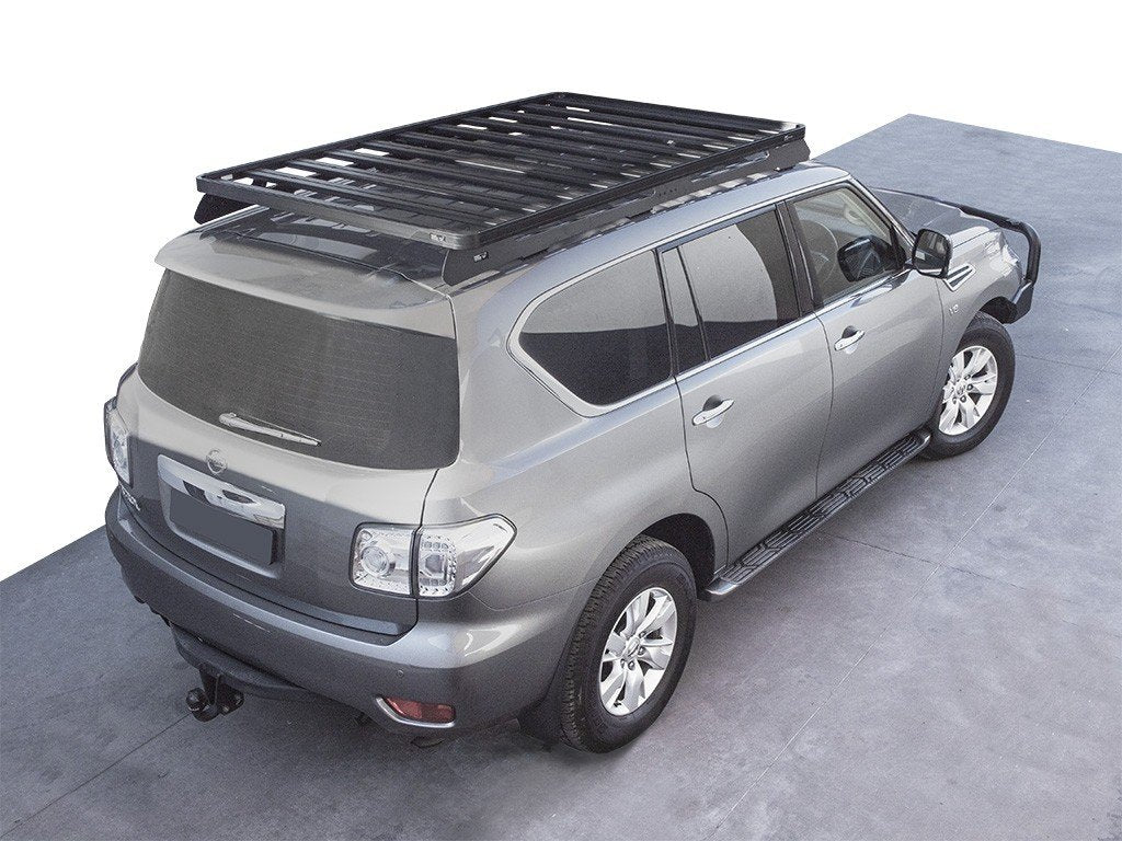 View of Front Runner Slimline II Roof Rack Kit For Nissan Patrol/Armada Y62
