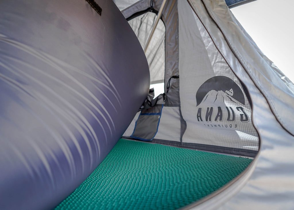 Guana Equipment Nosara Roof Top Tent Setup Anti-Condensation Mat View