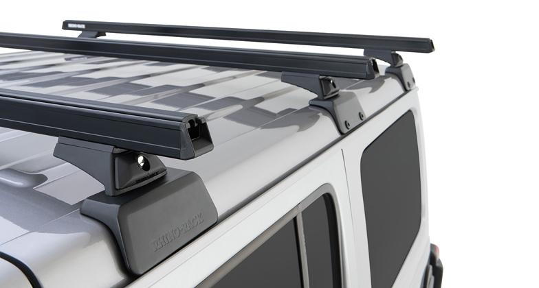 Heavy Duty RCL Black 3 Bar Rhino-Rack Backbone Roof Rack Heavy Duty