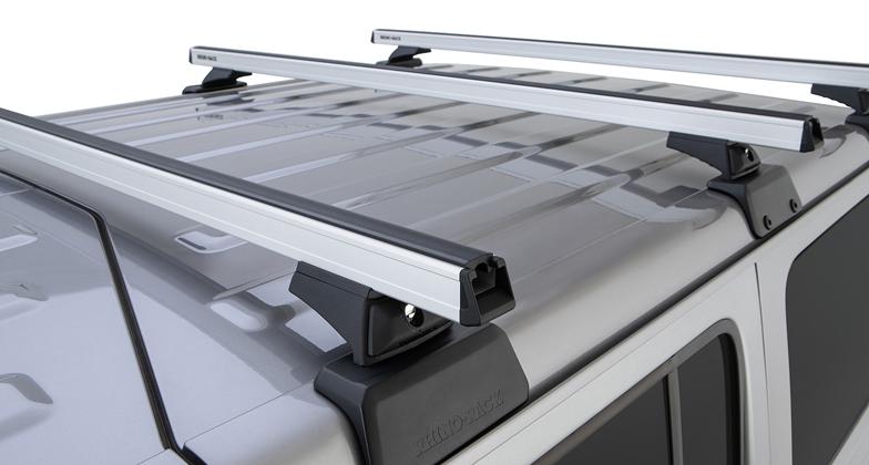 Heavy Duty RCL Silver 3 Bar Rhino-Rack Backbone Roof Rack Heavy Duty