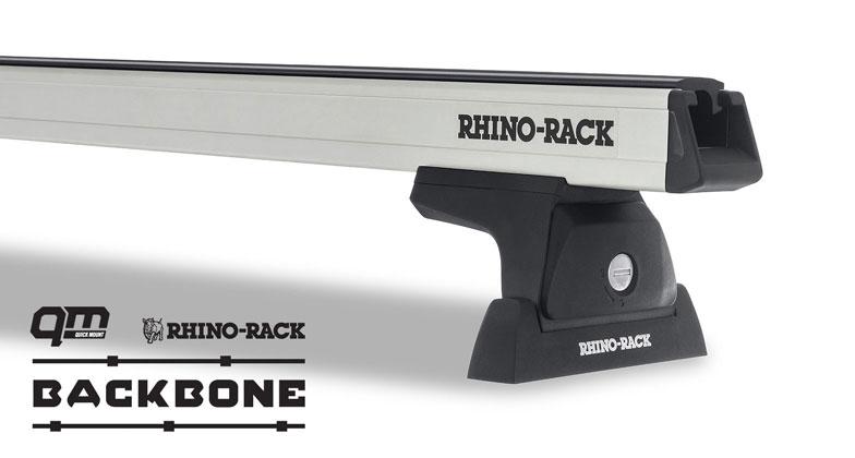Heavy Duty RLT600 Silver 3 Bar Rhino-Rack Backbone Roof Rack