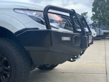 Side View Of The Installed MAX 4x4 Gen II Bull Bar For MITSUBISHI MQ TRITON 2015 - 2018