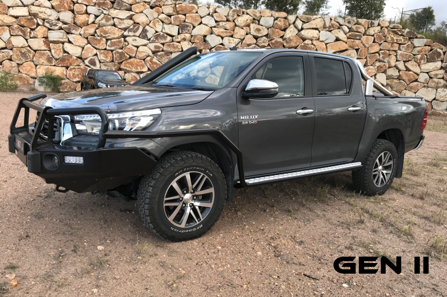 MAX 4x4 Gen II Bull Bar For TOYOTA HILUX MY19 2018 - 2020 Mounted On A Vehicle