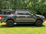 Ozroo Tub Rack w Rooftop Tent Mounted on Ford