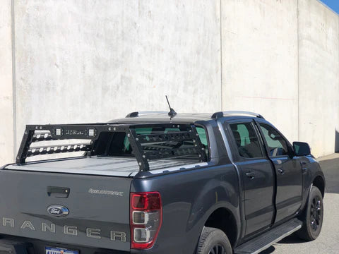 ford ranger wildtrak with ozroo tub rack installed