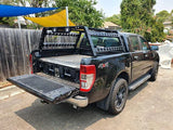 Ozroo tub rack mounted on truck