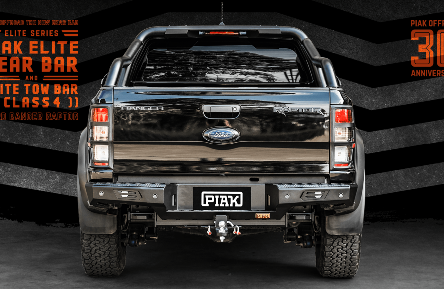 Piak Elite Rear Step Tow Bar For Ford Ranger Raptor 2018+ With 2500KG Tow ratings