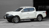 Piak Side Steps Checker Plate Silver Anodized For Nissan Navara NP300