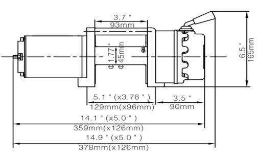 RUNVA 4.5X Winch and steel cable