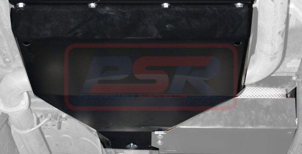 PSR skid plate for guarding the rear of the Nissan Navara and D40 and NP300 mounted under the vehicle