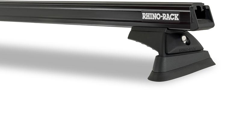 Rhino-Rack Heavy Duty RCL Trackmount 2 Bar Roof Rack Black