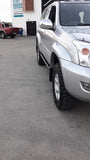 SCF Fatboy Rock Sliders Mounted on Toyota LandCruiser 120 Prado Series Close Up View