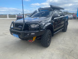 SCF Fatboy Rock Sliders Mounted On Black Ford Ranger PX