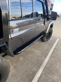 SCF Fatboy Rock Sliders Mounted on Toyota LandCruiser 79 Series Dual Cab Side View