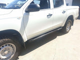 SCF Fatboy Rock Sliders Mounted On Mitsubishi Triton MQ