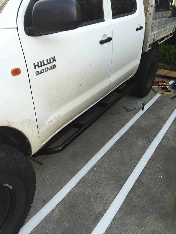 SCF Standard Rock Sliders For Toyota Hilux N70 (2005-2014)