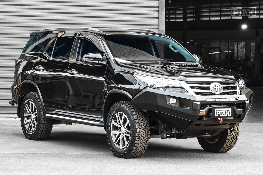 Piak ELITE Non Loop Winch Bar For Toyota Fortuner 2015+ with underbody front plate and tow points