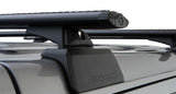 Vortex RCL Black 3 Bar Backbone Roof Rack Zoomed In