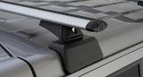 Vortex RCL Silver 3 Bar Backbone Roof Rack Zoomed In JEEP WRANGLER JL 2019