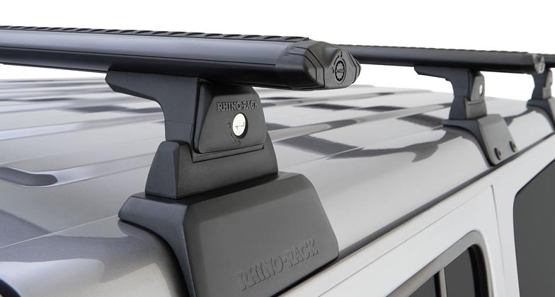 Rhino-Rack Vortex RLT600 3 Bar Backbone Roof Rack For JEEP Wrangler JL 2019 JB0899 & JB0901