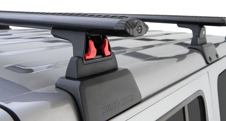 Rhino Rack Vortex RLT600 3 Bar Backbone Roof Rack For JEEP Wrangler JL Off Road Tents AU