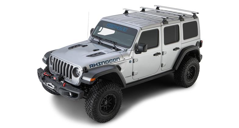 Rhino Rack Vortex RLT600 3 Bar Backbone Roof Rack For JEEP Wrangler JL Off Road Tents AU