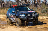 Ford Everest With An Installed Piak 3 Loop Bull Bar Driving Through Mud