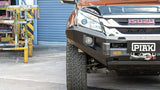 Front View Of the Piak Elite No Loop Bullbar Installed On Isuzu MUX 