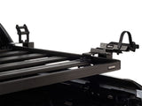 The pair of brackets can be installed on the Left-hand or Right-hand side of the Front Runner Rack using the rack slats and rack legs. 