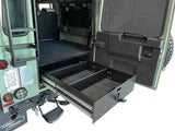 Pull up Drawer kit by Front Runner on a land rover